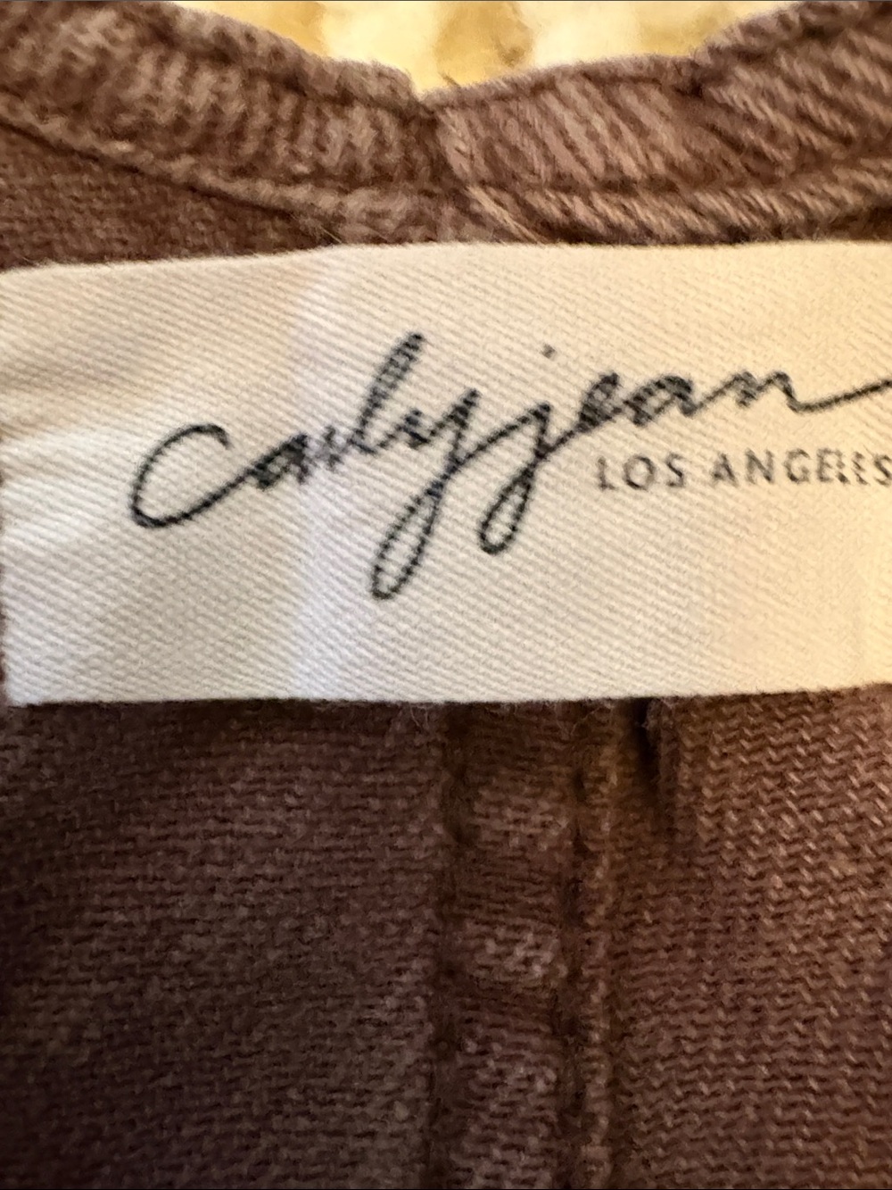 Carly Jean Los Angeles Brown Denim Wide-Leg Overalls - Picture 3 of 7